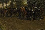 George Hendrik Breitner Cavalry at Rest Spain oil painting artist